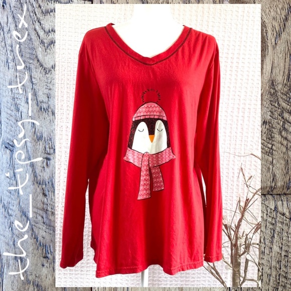 Secret Treasures Penguin Long Sleeve Tee 2X